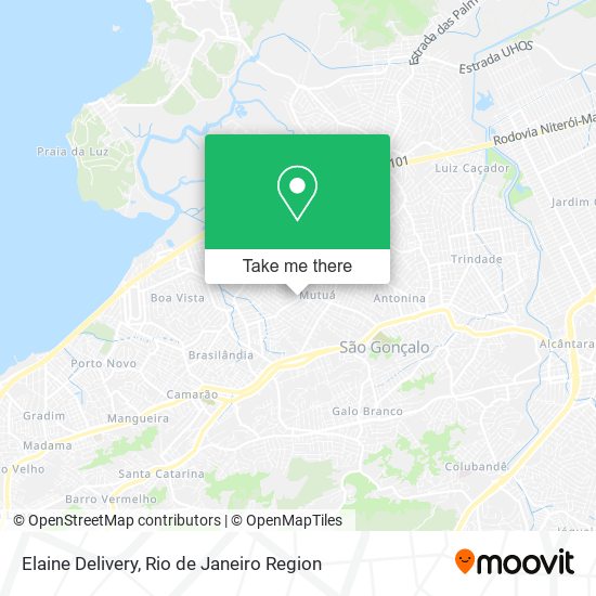 Elaine Delivery map