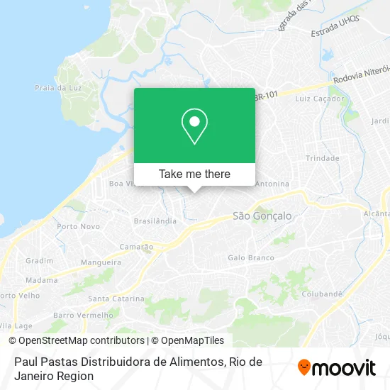 Paul Pastas Distribuidora de Alimentos map
