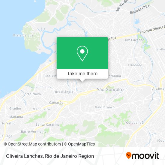 Mapa Oliveira Lanches