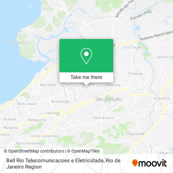 Mapa Bell Rio Telecomunicacoes e Eletricidade
