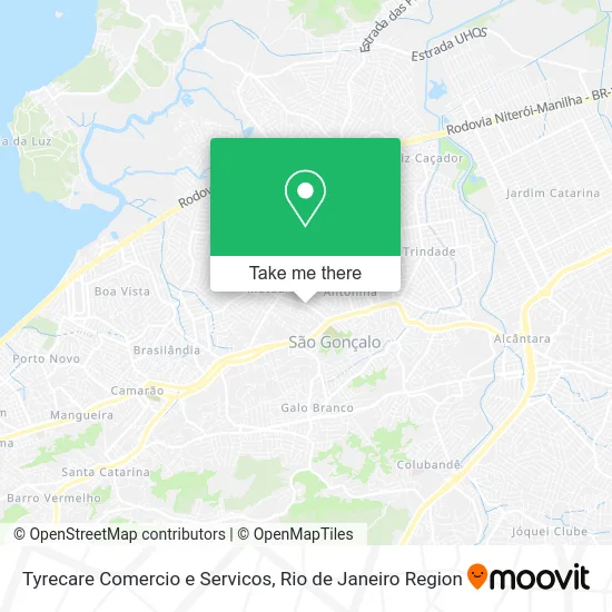 Tyrecare Comercio e Servicos map