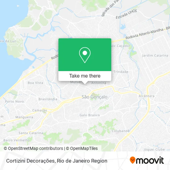 Cortizini Decorações map