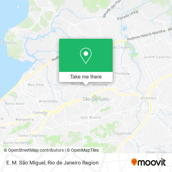 E. M. São Miguel map