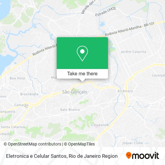 Eletronica e Celular Santos map