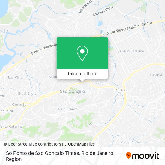 So Ponto de Sao Goncalo Tintas map