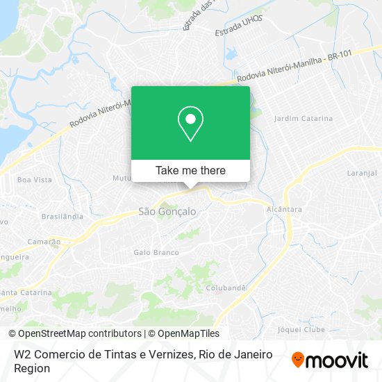 W2 Comercio de Tintas e Vernizes map