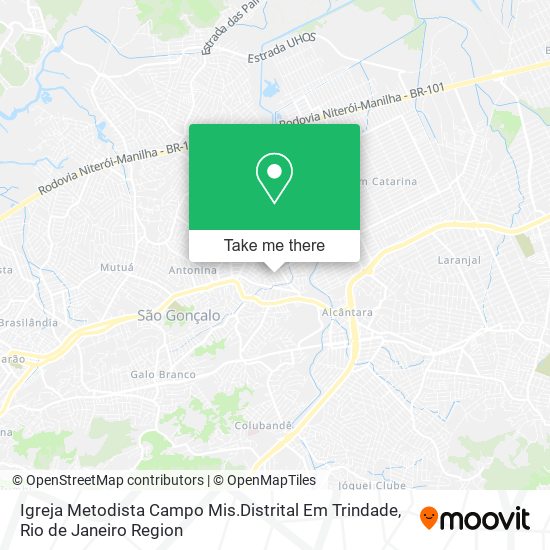 Mapa Igreja Metodista Campo Mis.Distrital Em Trindade