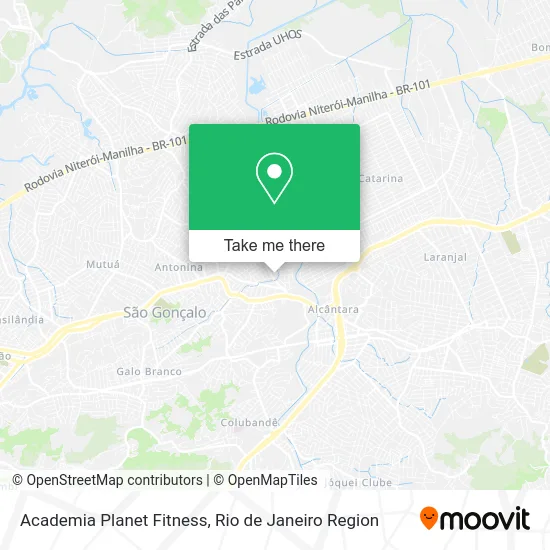 Academia Planet Fitness map