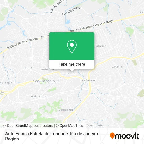 Auto Escola Estrela de Trindade map