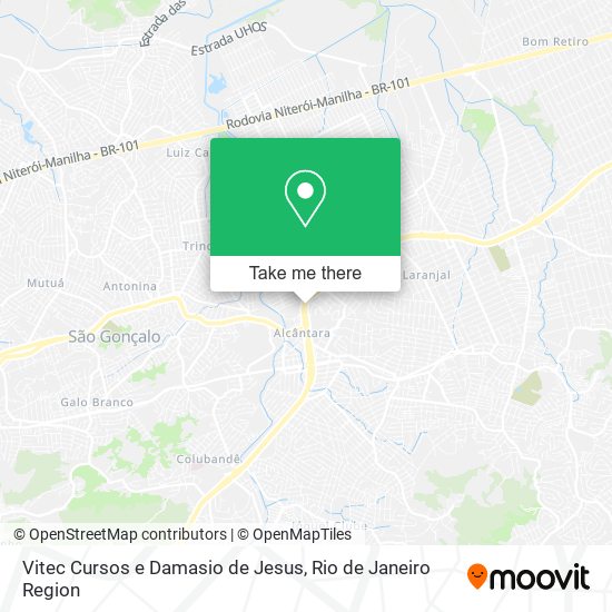 Vitec Cursos e Damasio de Jesus map