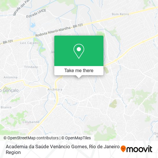 Academia da Saúde Venâncio Gomes map