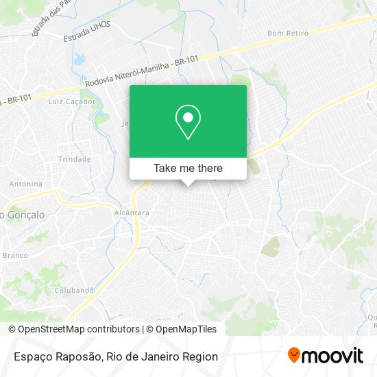 Espaço Raposão map