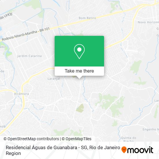 Mapa Residencial Águas de Guanabara - SG