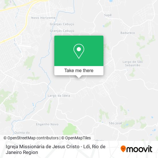 Mapa Igreja Missionária de Jesus Cristo - Ldi