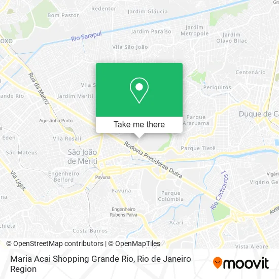 Maria Acai Shopping Grande Rio map