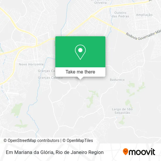 Em Mariana da Glória map
