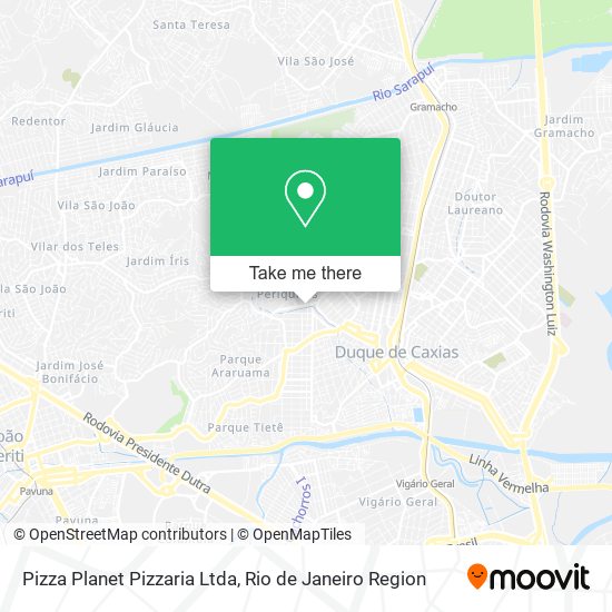 Pizza Planet Pizzaria Ltda map