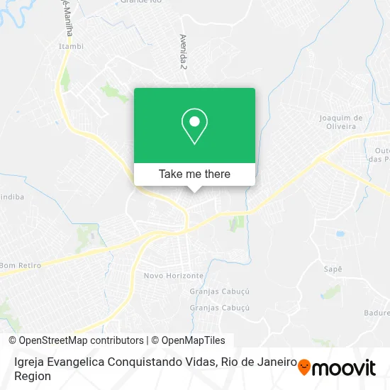 Igreja Evangelica Conquistando Vidas map