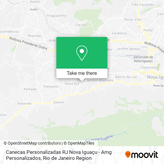 Canecas Personalizadas RJ Nova Iguaçu - Amg Personalizados map