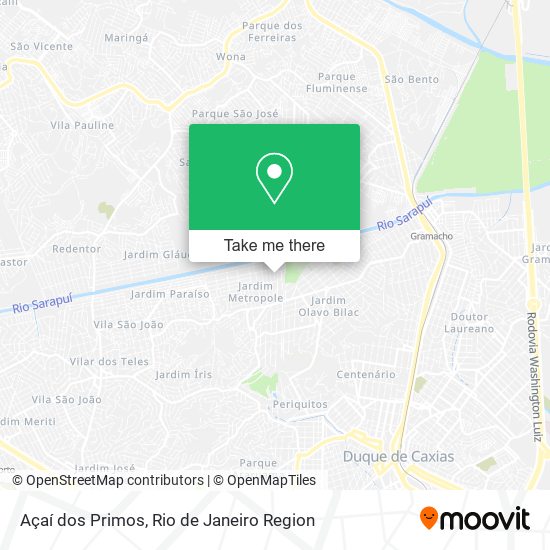 Açaí dos Primos map