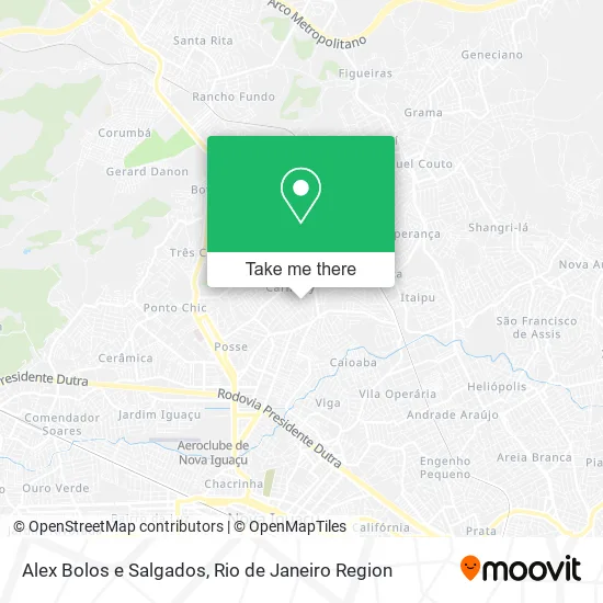 Alex Bolos e Salgados map