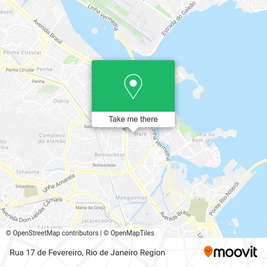 Rua 17 de Fevereiro map