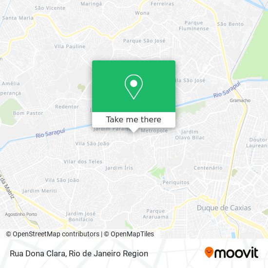 Rua Dona Clara map