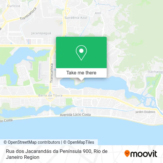 Rua dos Jacarandás da Península 900 map