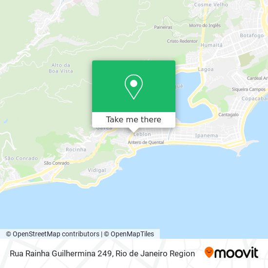 Mapa Rua Rainha Guilhermina 249