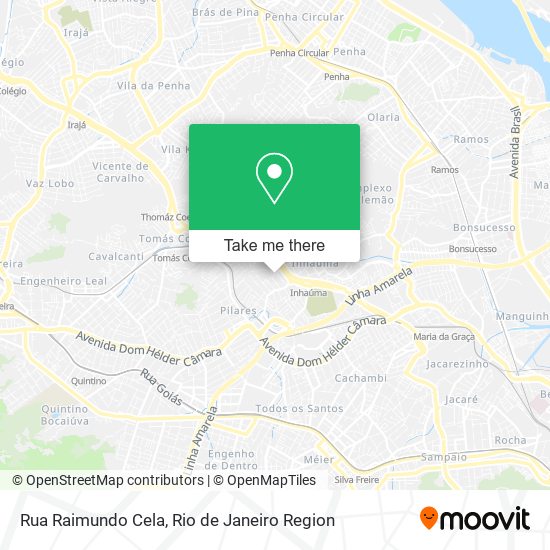 Mapa Rua Raimundo Cela