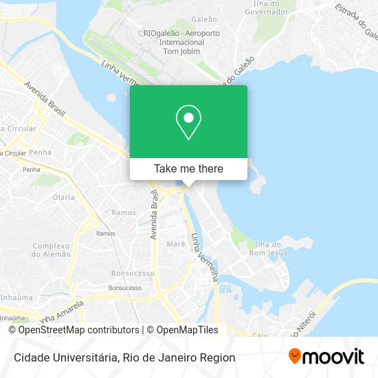 Cidade Universitária map