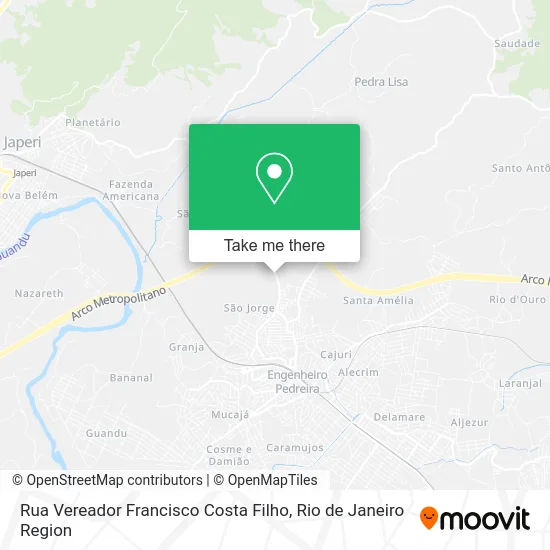 Rua Vereador Francisco Costa Filho map