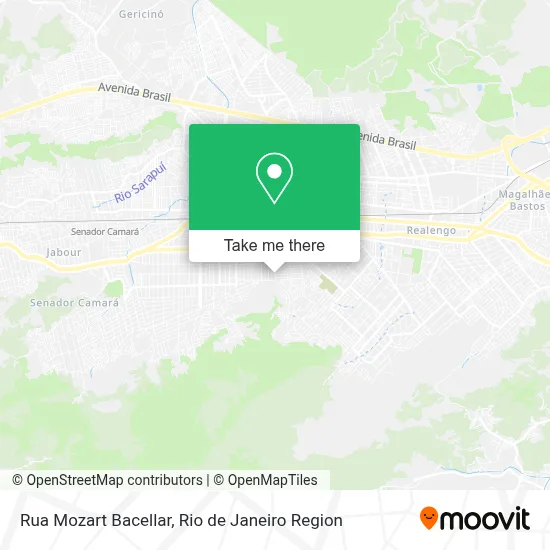 Rua Mozart Bacellar map