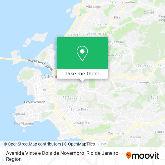 Mapa Avenida Vinte e Dois de Novembro