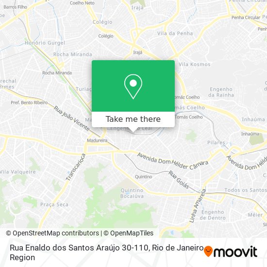 Mapa Rua Enaldo dos Santos Araújo 30-110