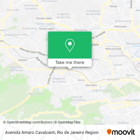 Avenida Amaro Cavalcanti map