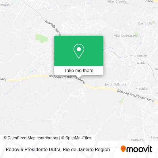 Rodovia Presidente Dutra map