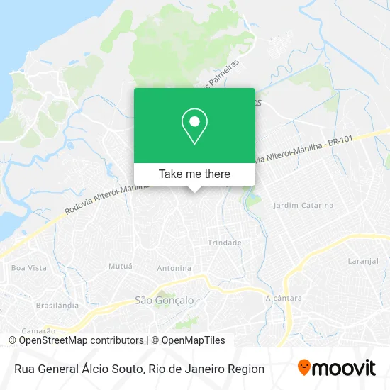 Rua General Álcio Souto map