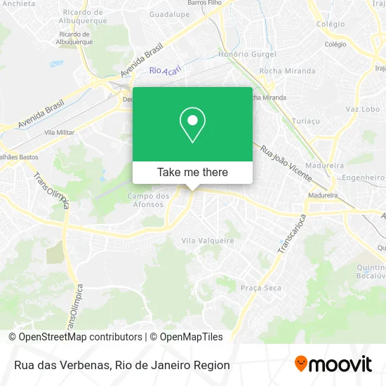 Rua das Verbenas map