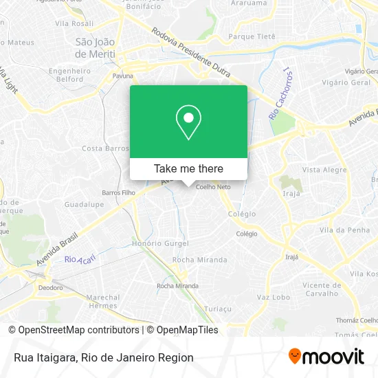 Rua Itaigara map