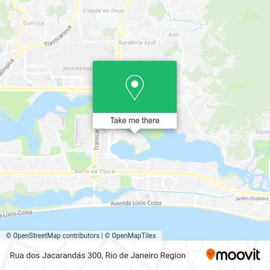 Rua dos Jacarandás 300 map