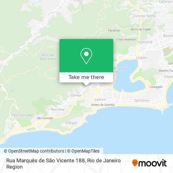 Mapa Rua Marquês de São Vicente 188