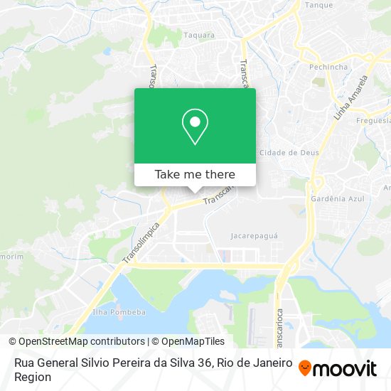 Rua General Silvio Pereira da Silva 36 map