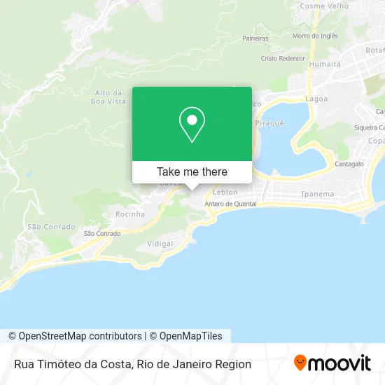 Rua Timóteo da Costa map