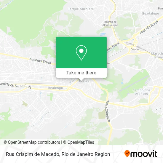 Rua Crispim de Macedo map