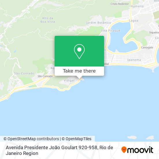Mapa Avenida Presidente João Goulart 920-958