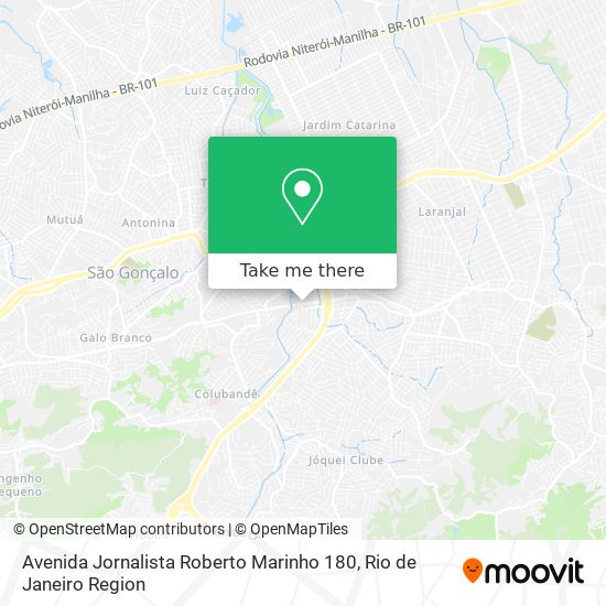 Mapa Avenida Jornalista Roberto Marinho 180