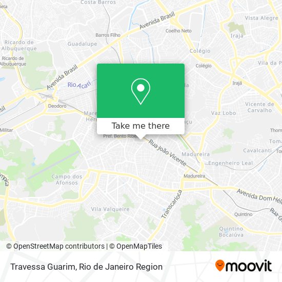 Mapa Travessa Guarim