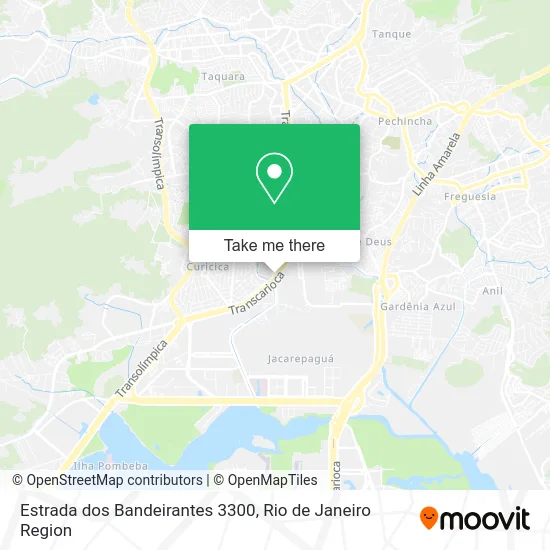 Estrada dos Bandeirantes 3300 map