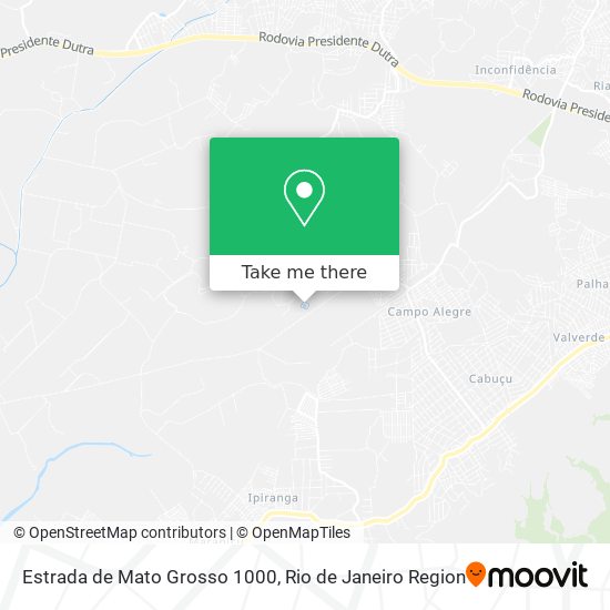 Estrada de Mato Grosso 1000 map